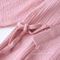 Adult Pajamas kimono couple 100% cotton double gauze sleepwear pajamas Supplier